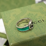 Gucci Retro Double G Interlocking Narrow Edition Ring