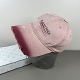 Balenciaga High Street Gradient Logo Printed Distressed Baseball Hat