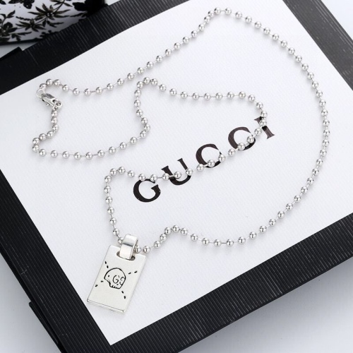 Gucci New Couple Fashion Double sided Elf Brand Necklace Bead Chain