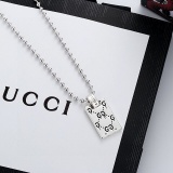 Gucci New Couple Fashion Double sided Elf Brand Necklace Bead Chain
