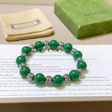 Gucci New Couple Fashion Double G Natural Stone Bracelet