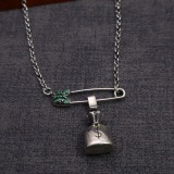 Chrome Hearts Retro Personalized Pin Money Bag Pendant Necklace