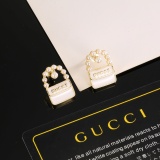 Gucci New Personalized Logo Pearl Earrings
