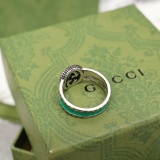 Gucci Retro Double G Interlocking Narrow Edition Ring