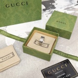 Gucci Retro Double G Interlocking Narrow Edition Ring