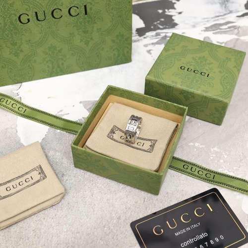 Gucci Retro Double G Interlocking Narrow Edition Ring