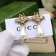 Gucci New Fashion Bee Pearl Earrings