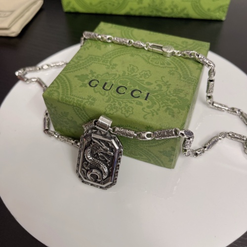 Gucci New Couple Fashion Retro Dragon Pendant Necklace