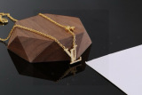 Louis Vuitton New Classic Fashion Logo Pendant Necklace