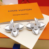 Louis Vuitton New Classic Fashion Silver Plum Blossom Earrings