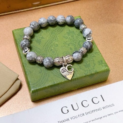 Gucci New Couple Fashion Double G Natural Stone Bracelet