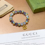 Gucci New Couple Fashion Double G Crystal Bracelet