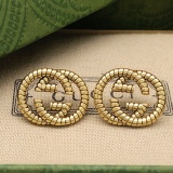 Gucci Fashion Mini Fried Dough Twists Double G Earrings