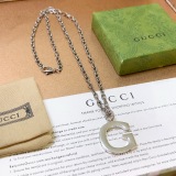 Gucci New Couple Fashion Retro G Pendant Necklace