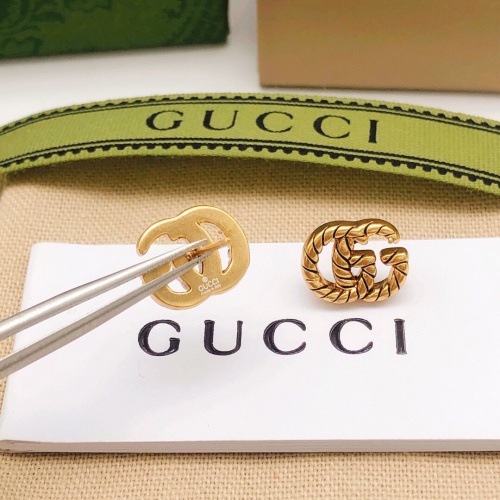 Gucci Fashion Mini Fried Dough Twists Double G Earrings