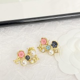Louis Vuitton New Fashion Colorful Flower Earrings