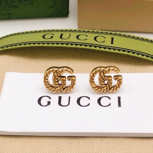 Gucci Fashion Mini Fried Dough Twists Double G Earrings