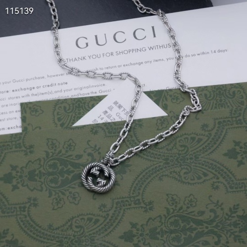 Gucci New Couple Retro Interlocking Double G Pendant Necklace