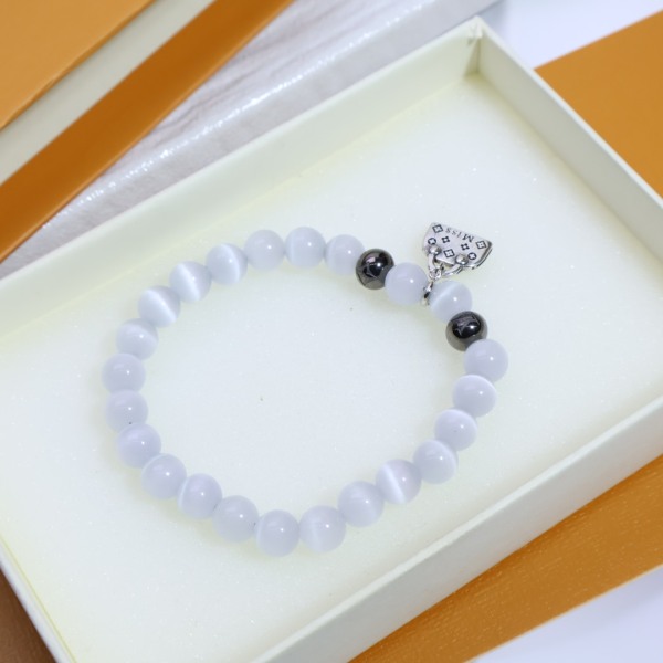 Louis Vuitton New Fashion Retro Floral Cat Eye Bracelet 8MM