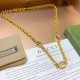 Gucci Classic Versatile Double G Diamond Set Necklace 60CM