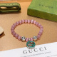 Gucci New Classic Retro Double G Cat Eye Stone Bracelet