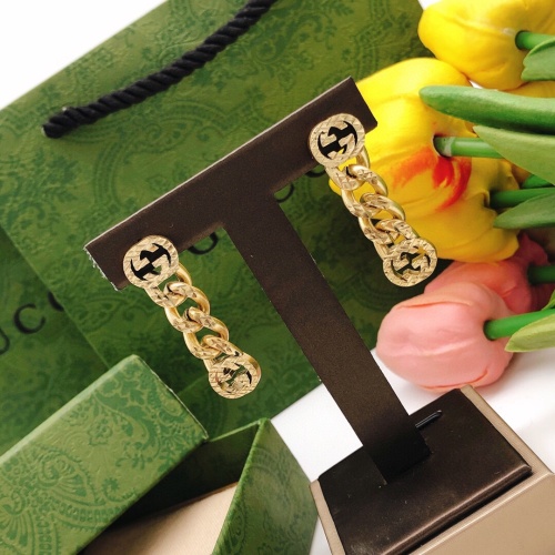 Gucci New Fashion Chain Carving Tassel Earrings
