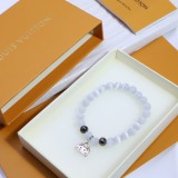 Louis Vuitton New Fashion Retro Floral Cat Eye Bracelet 8MM