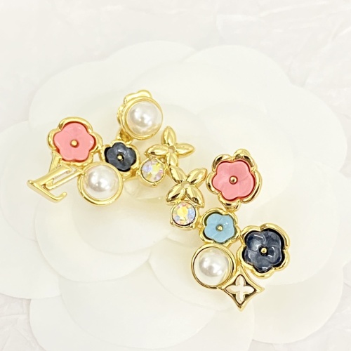 Louis Vuitton New Fashion Colorful Flower Earrings