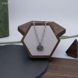 Gucci New Couple Retro Interlocking Double G Pendant Necklace