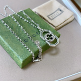 Gucci New Couple Fashion Versatile Double G Necklace