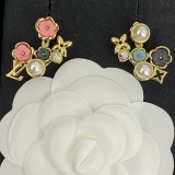 Louis Vuitton New Fashion Colorful Flower Earrings