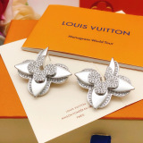 Louis Vuitton New Classic Fashion Silver Plum Blossom Earrings