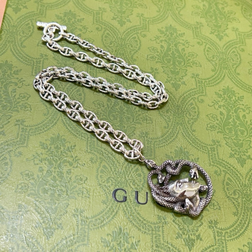 Gucci New Fashion Retro Double G Snake Girl Pendant Necklace