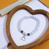 Louis Vuitton New Fashion Retro Floral Cat Eye Bracelet 8MM