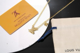 Louis Vuitton New Classic Fashion Logo Pendant Necklace