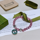 Gucci New Classic Retro Double G Cat Eye Stone Bracelet