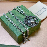 Gucci New Fashion Retro Double G Snake Girl Pendant Necklace