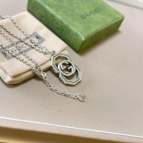 Gucci New Couple Fashion Versatile Double G Necklace