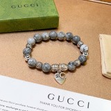 Gucci New Couple Fashion Double G Natural Stone Bracelet