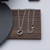 Gucci New Couple Retro Interlocking Double G Pendant Necklace