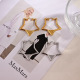 Prada New Fashion Versatile Pentagonal Earrings