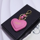 Prada New Fashion Versatile Love Logo Keychain Pendant