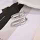 Prada New Fashion Versatile Personalized Triangle Logo Earstuds