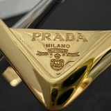 Prada New Fashion Versatile Triangle Logo Earrings