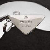 Prada New Fashion Versatile Triangle Logo Earrings