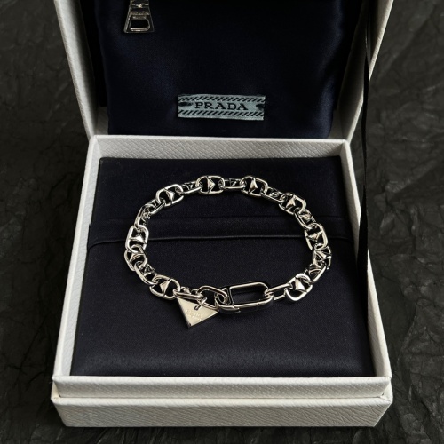 Prada New Fashion Versatile Triangle Pendant Bracelet