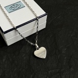 Prada New Classic Fashion Love Pendant Necklace 42 CM