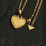 Prada New Classic Fashion Love Pendant Necklace 42 CM
