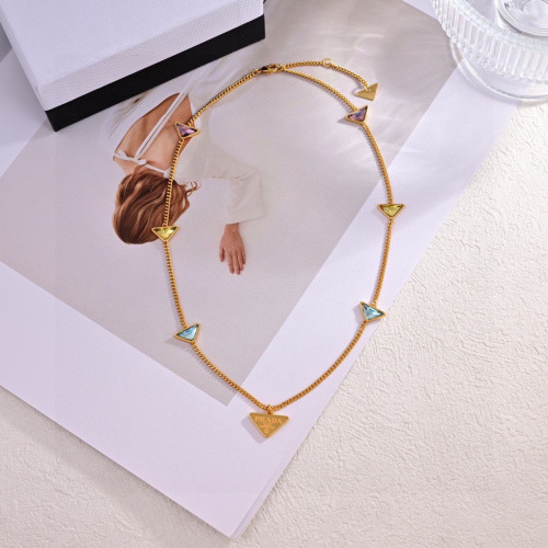Prada New Fashion Versatile Crystal Triangle Bracelet