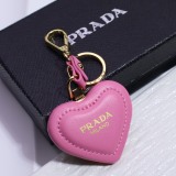 Prada New Fashion Versatile Love Logo Keychain Pendant